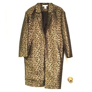 H&M leopard print coat